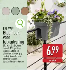 ALDI Belavi Bloembak voor Balkonleuning aanbieding