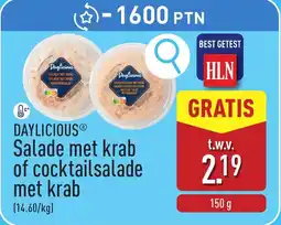 ALDI Daylicious Salade met krab of cocktailsalade met krab aanbieding