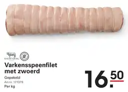Sligro Varkensspeenfilet met zwoerd aanbieding