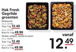 Sligro Hak Fresh Gegrilde groenten aanbieding