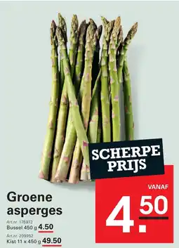 Sligro Groene Asperges aanbieding