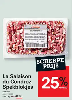 Sligro La Salaison du Condroz Spekblokjes aanbieding