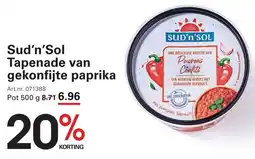 Sligro Sud'n'Sol Tapenade van Gekonfijte Paprika aanbieding