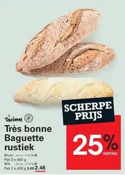 Sligro Très bonne Baguette rustiek aanbieding