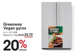 Sligro Greenway Vegan Gyros aanbieding