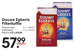 Sligro Douwe Egberts Filterkoffie aanbieding