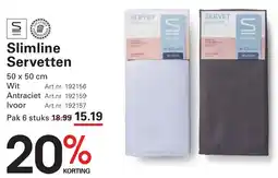 Sligro Slimline Servetten aanbieding