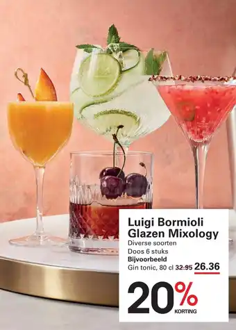 Sligro Luigi Bormioli Glazen Mixology aanbieding