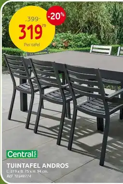 Brico Central Park tuintafel Andros aanbieding