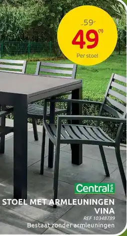 Brico Central Park Stoel Met Armleuningen Vina aanbieding