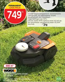Brico Worx Accurobotmaaier Vision 2.0 300 RTK aanbieding