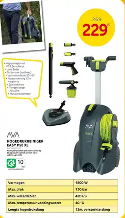 Brico AVA Hogedrukreiniger Easy P50 XL aanbieding