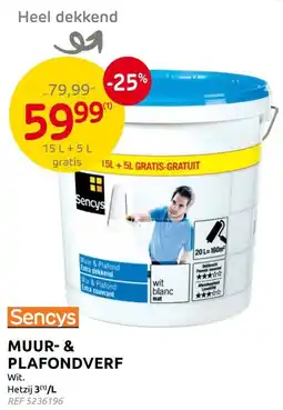 Brico Sencys Muur & Plafondverf aanbieding