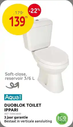 Brico Aqua Vive Duoblok Toilet Ippari aanbieding