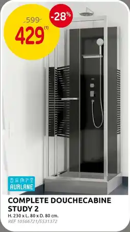 Brico Aurlane Complete Douchecabine Study 2 aanbieding