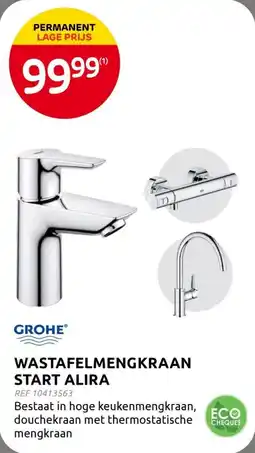 Brico Grohe Wastafelmengkraan Start Alira aanbieding