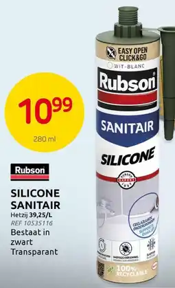 Brico Rubson Silicone Sanitair aanbieding