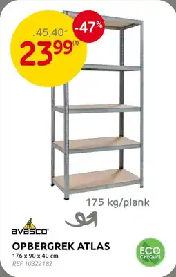 Brico Avasco Opbergrek Atlas aanbieding