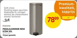 Brico Brabantia Pedaalemmer New Icon aanbieding