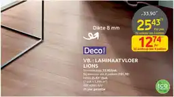 Brico Deco Mode Laminaatvloer Lions aanbieding