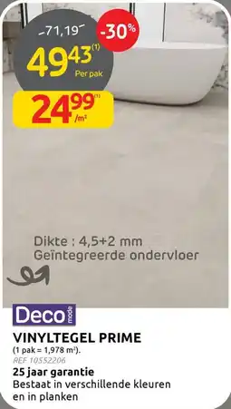 Brico Deco Mode Vinyltegel Prime aanbieding