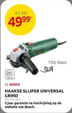 Brico Bosch Haakse Slijper Universal Grind aanbieding