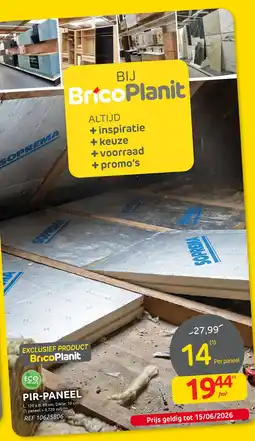 Brico Pir-Paneel aanbieding