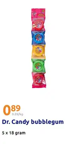 Action Dr. Candy bubblegum aanbieding