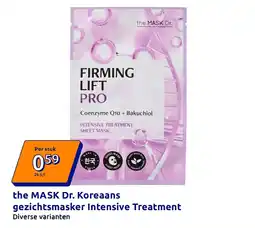 Action the MASK Dr. Koreaans gezichtsmasker Intensive Treatment aanbieding