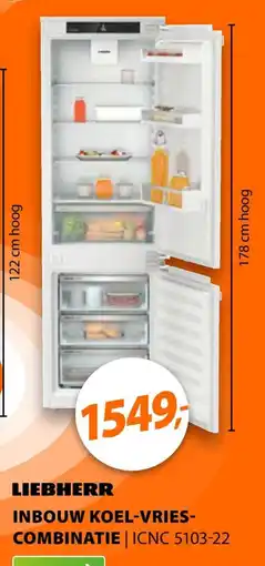 Expert Liebherr inbouw koel-vries- combinatie aanbieding