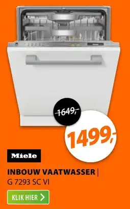 Expert Miele inbouw vaatwasser aanbieding