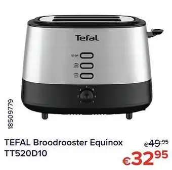 Euroshop Tefal broodrooster equinox tt520d10 aanbieding