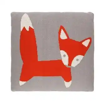 Leen Bakker Art for Kids kinderkussen Vos - dubbelzijdig - 35x35 cm - Leen Bakker aanbieding