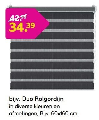 Leen Bakker Duo rolgordijn aanbieding
