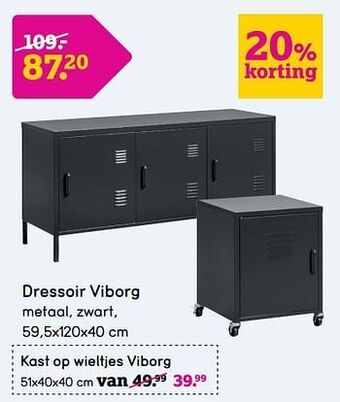 Leen Bakker Dressoir viborg aanbieding