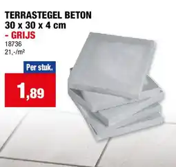 Hubo Terrastegel beton aanbieding