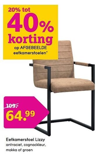 Leen Bakker Eetkamerstoel lizzy aanbieding