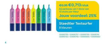 AVA Staedtler Textsurfer aanbieding