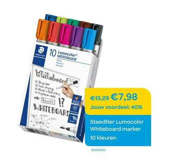 AVA Staedtler Lumocolor Whiteboard Marker aanbieding
