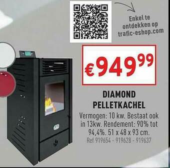 Trafic Diamond Pelletkachel aanbieding