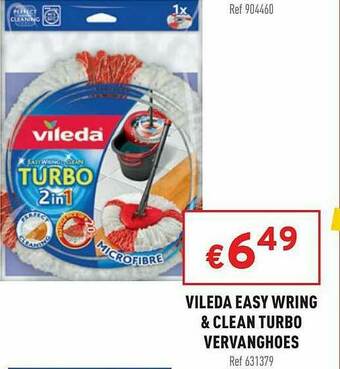 Trafic Vileda Easy Wring & Clean Turbo Vervanghoes aanbieding