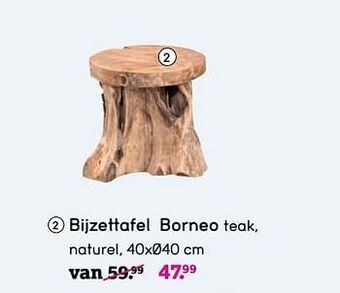 Bijzettafel borneo
