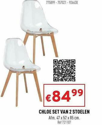Chloe Set Van 2 Stoelen