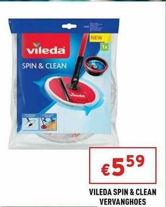 Trafic Vileda Spin & Clean Vervanghoes aanbieding