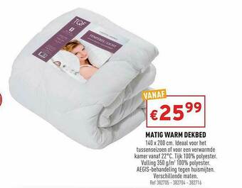 Trafic Matig Warm Dekbed aanbieding