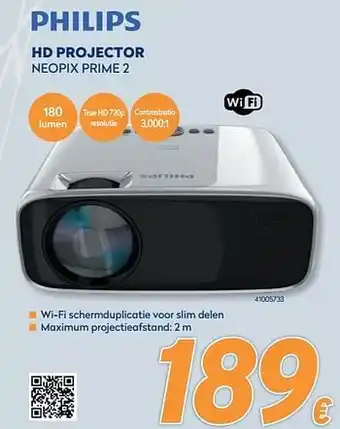 Krëfel Philips hd projector neopix prime 2 aanbieding