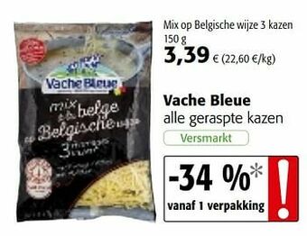 Colruyt Vache bleue alle geraspte kazen aanbieding