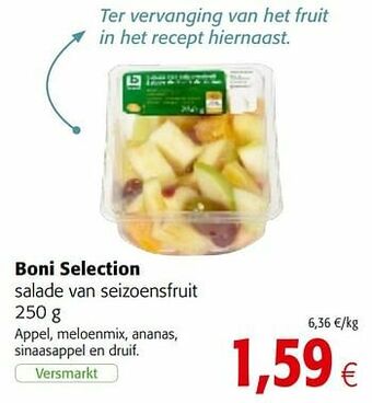 Colruyt Boni selection salade van seizoensfruit aanbieding