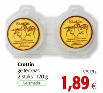 Colruyt Crottin geitenkaas aanbieding