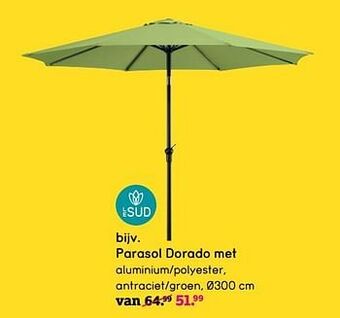 Leen Bakker Parasol dorado met tilt aanbieding